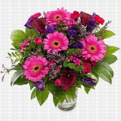 flower pink-purple background - zadarmo png
