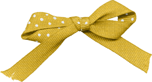 deco bow summer yellow ribbon scrap dolceluna - gratis png