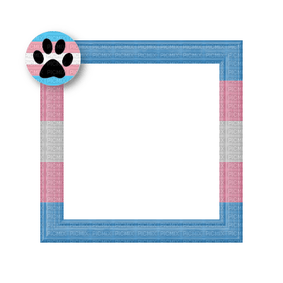 Small Trans Pink/Blue Frame - PNG gratuit
