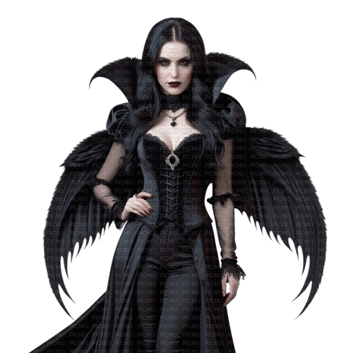 springtimes woman dark gothic girl - бесплатно png