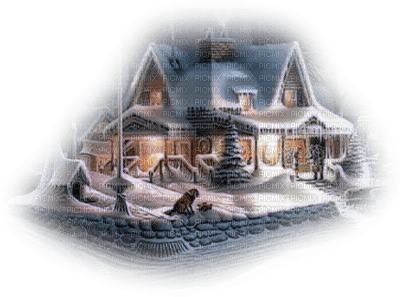 cecily-fond ma crea gde maison hiver - PNG gratuit
