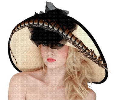 Kaz_Creations Woman Femme With Hat - darmowe png