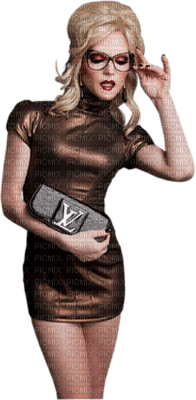 woman with reading glasses bp - Free PNG