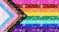 Progress and classic rainbow pride flag - Ilmainen animoitu GIF