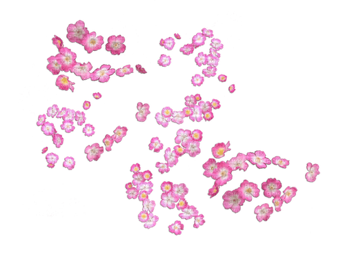 Pink flowers deco [Basilslament] - PNG gratuit