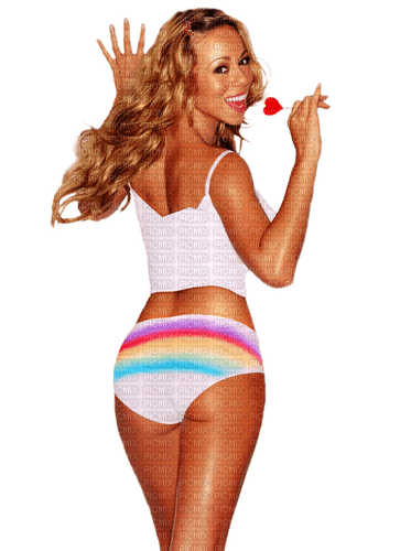Mariah Carey.White - KittyKatLuv65 - Free PNG