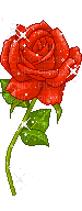 Rose rouge scintillante - 無料のアニメーション GIF