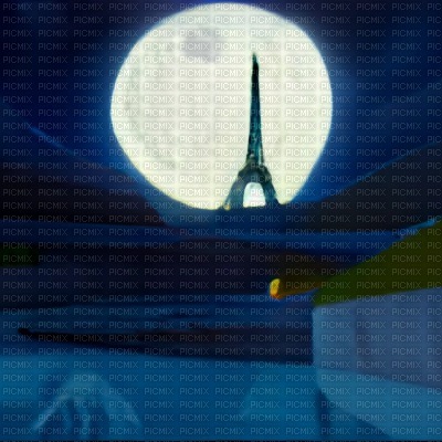 Eiffel Tower Night Background - 免费PNG