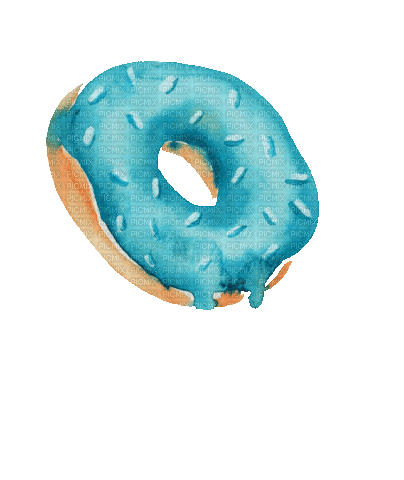 Watercolor Donut - Ilmainen animoitu GIF