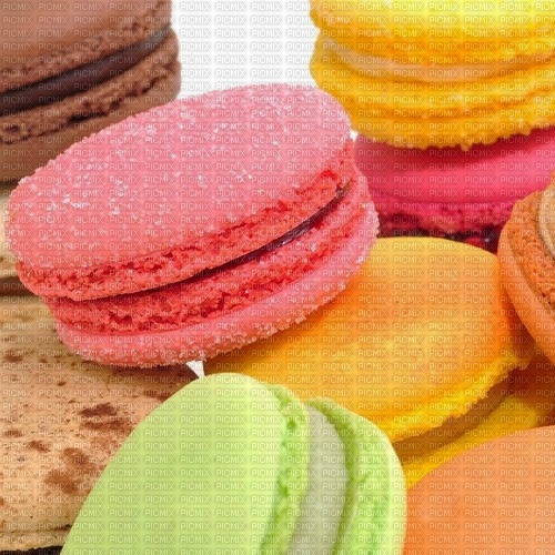 macarons background - png ฟรี