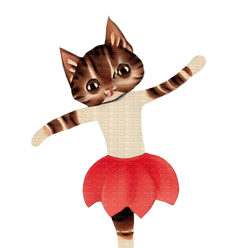 kikkapink cute kitten ballerina - ücretsiz png