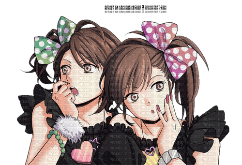 twins anime ❤️ elizamio - png gratuito