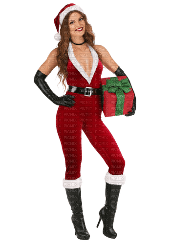 Kaz_Creations Woman-Femme-Costume-Christmas - PNG gratuit