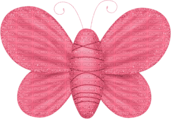 kikkapink deco scrap pink butterfly - png ฟรี