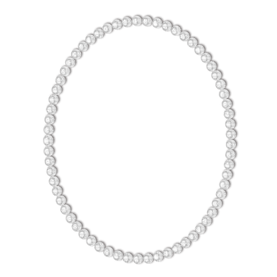 minou52-frame-pärlor-oval-vit - png gratis
