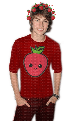 Gregg Sulkin - Strawberries - nemokama png