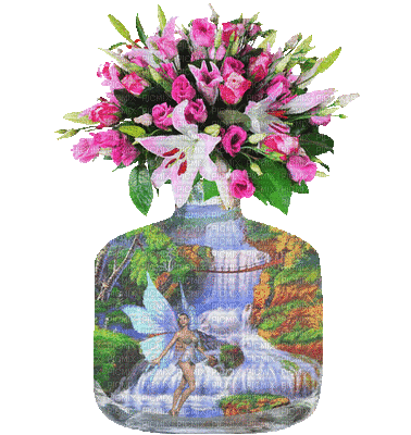vase à fleurs - GIF animé gratuit