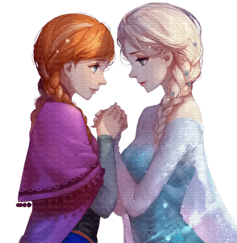 Elsa and Anna - png grátis