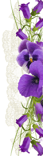 Border.Cadre.Frame.Fleurs.Violet.Victoriabea - Free PNG