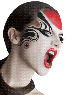 Kaz_Creations Woman Femme Paint Tattoo - png gratis