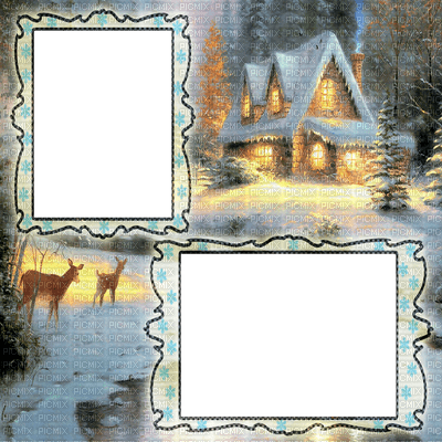 winter frame by nataliplus - png ฟรี