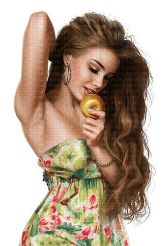Woman Apple - Bogusia - ücretsiz png