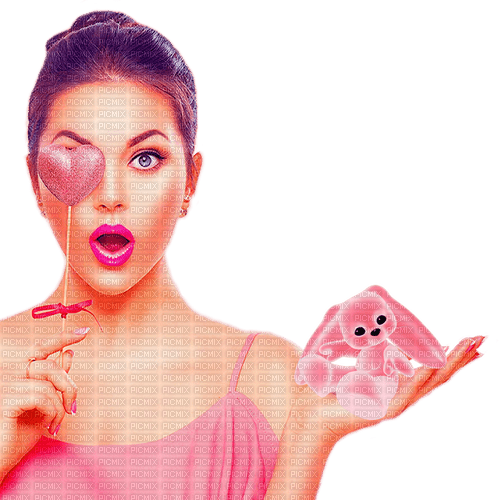 woman with toy by nataliplus - gratis png