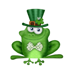 Kaz_Creations St.Patricks Day Deco Frog - 免费PNG