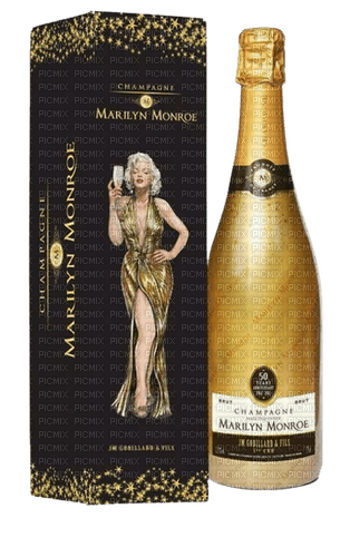 Champagne Marilyn Monroe - Bogusia - 免费PNG