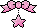 pink bow star charm pixel art cute - Ingyenes animált GIF
