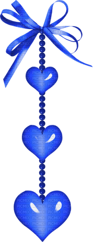 Hanging.Hearts.Blue - 無料png