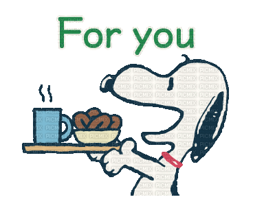 For You.Snoopy.Gif.Victoriabea - GIF animé gratuit