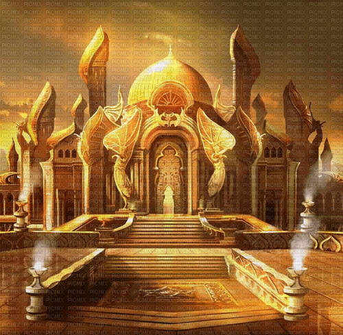 Rena Gold Fantasy Background Hintergrund - PNG gratuit