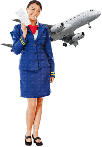 Kaz_Creations Woman-Femme-Stewardess - nemokama png