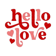 hello love /words - gratis png