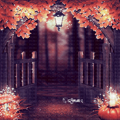 soave background animated autumn forest gothic - GIF animado grátis