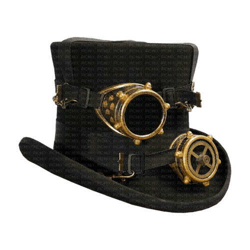 kikkapink deco scrap steampunk hat - png ฟรี