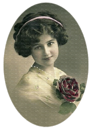 vintage woman lady girl  sepia - 免费动画 GIF