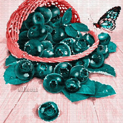 Y.A.M._Summer Berries background - Ilmainen animoitu GIF