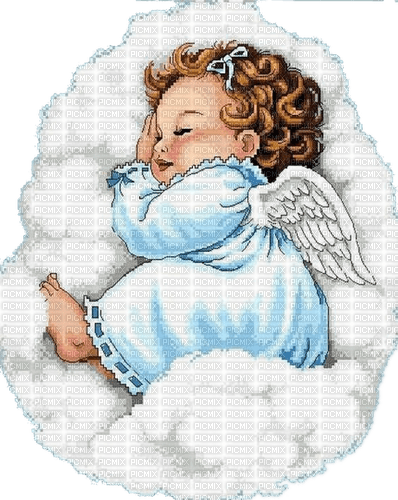 Engelchen, Wolken, schlafen - kostenlos png