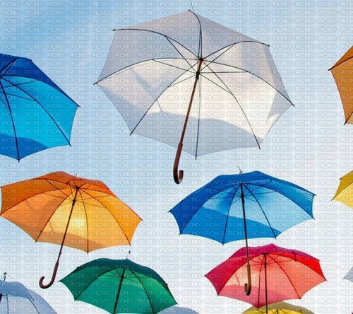 Kolorowe parasole - zdarma png