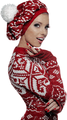 woman christmas bp - PNG gratuit