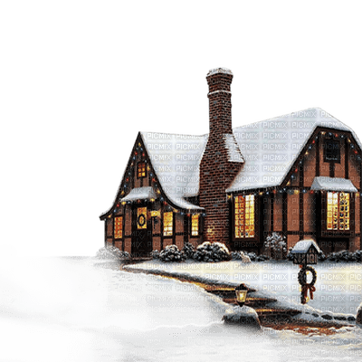 winter house maison d' hiver - Free PNG