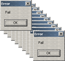 error pop-ups - Darmowy animowany GIF