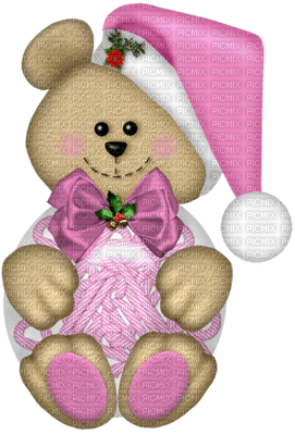 Kaz_Creations Christmas Teddy Bear Colours - png gratis