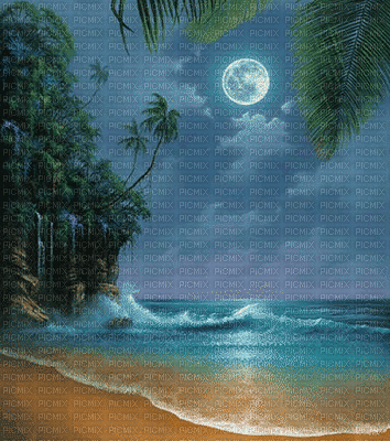 Moonlight background bp - Бесплатный анимированный гифка