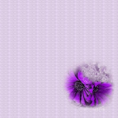 bg-with purple flowers - 免费PNG