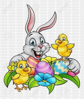 Easter friends - PNG gratuit