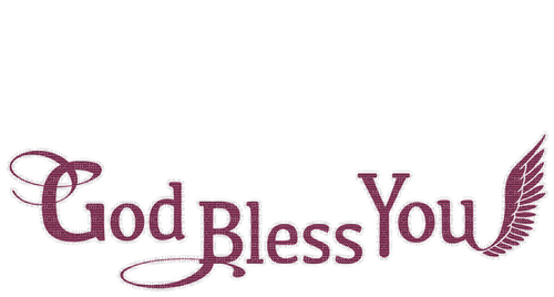 God Bless You - PNG gratuit