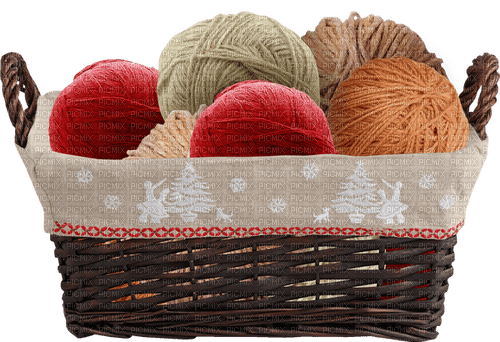 Winter.Wool.Laine.basket.Hiver.Victoriabea - zadarmo png
